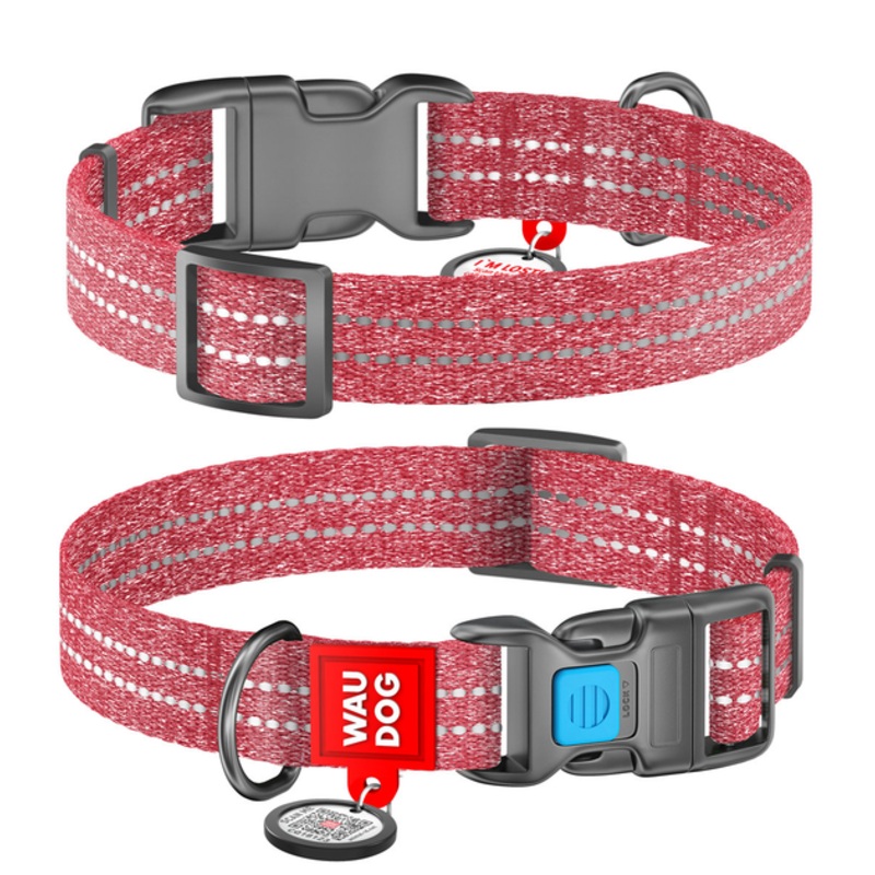 WAUDOG Eco-Friendly Re-Cotton Dog Collar – Size Small
