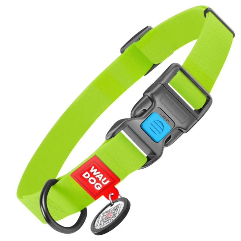 WAUDOG Ultra Modern Waterproof Dog Collar with Plastic Buckle – Size Small