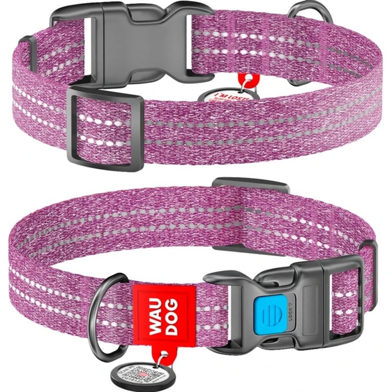 WAUDOG Eco-Friendly Re-Cotton Dog Collar – Size Medium