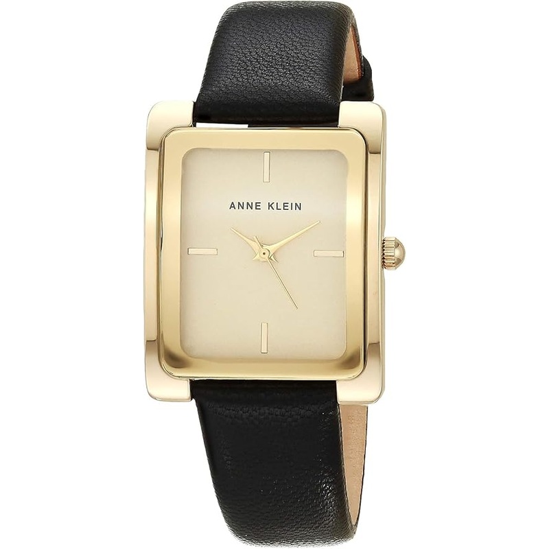 Anne Klein Womens Leather Strap Watch