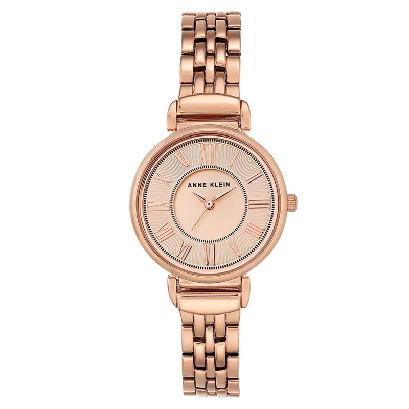 Anne Klein Womens Rose-Gold Bracelet Watch