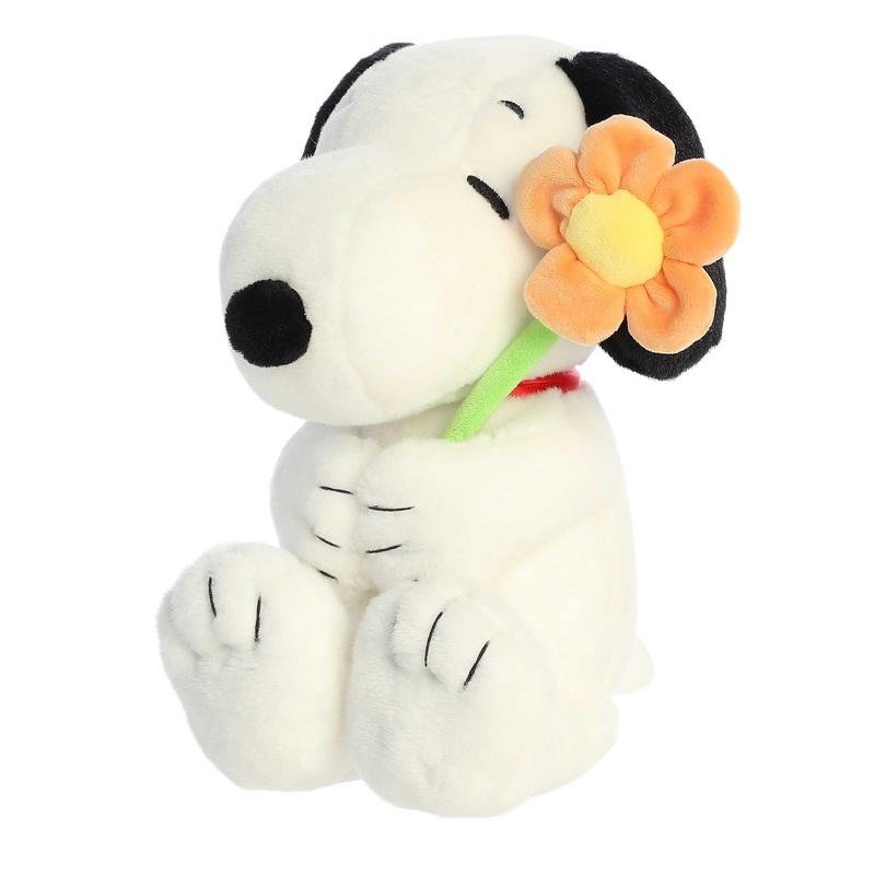 Aurora 11″ Snoopy with Flower Plush Toy