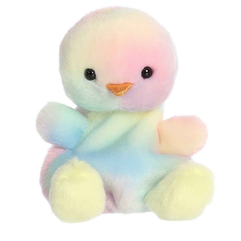 Aurora Palm Pals 5″ Aura Rainbow Chick Plush Toy