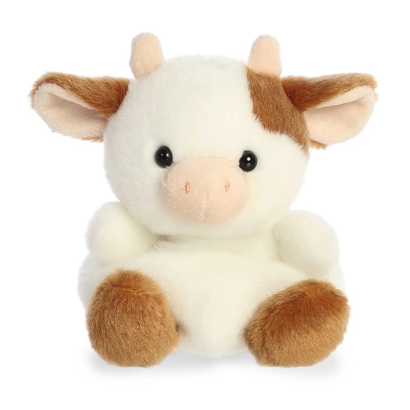 Aurora Palm Pals 5″ Caroline Brown Cow Plush Toy