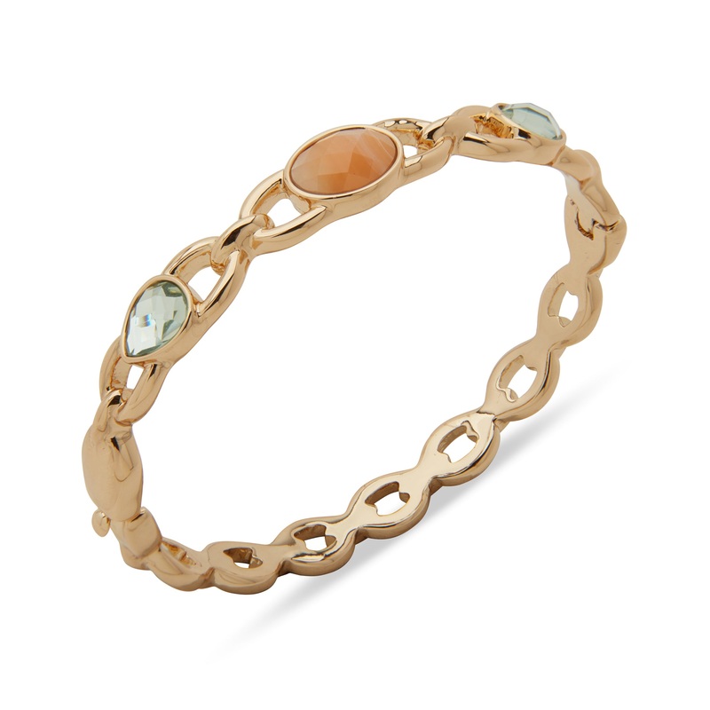 Anne Klein Crystal Link Hinge Bracelet