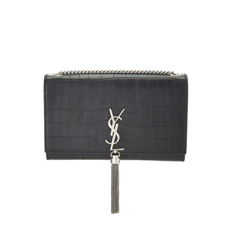 Yves Saint Laurent Black Embossed Kate Tassel Wallet