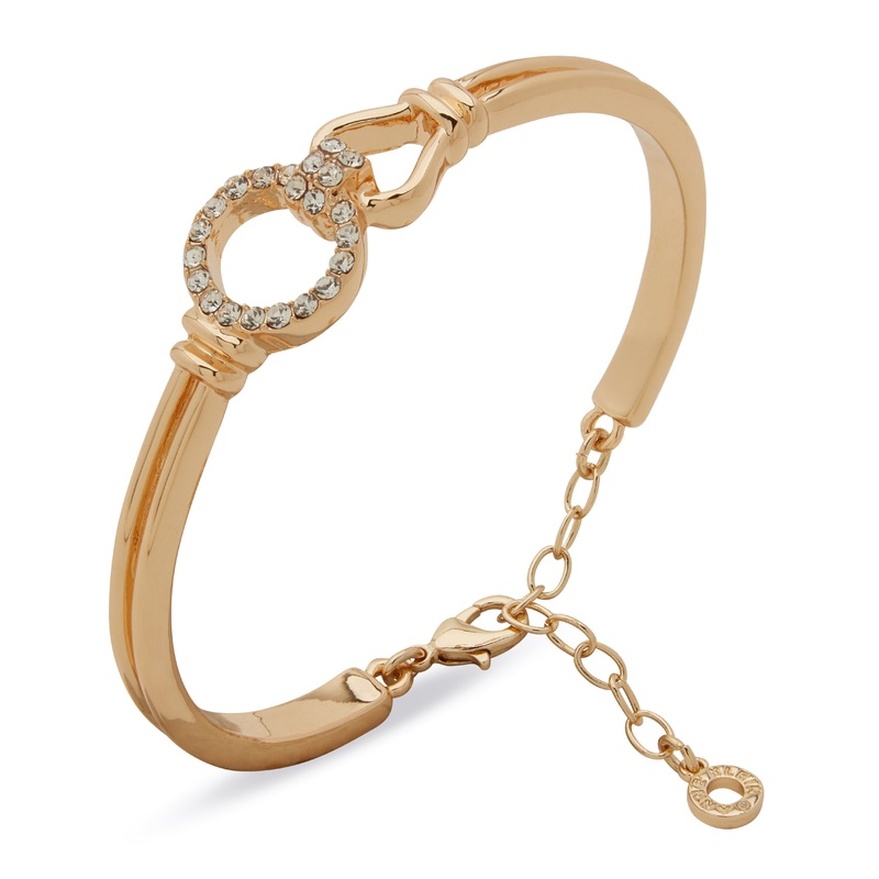 Anne Klein Boxed Gold-Plated Knot Cuff Bracelet