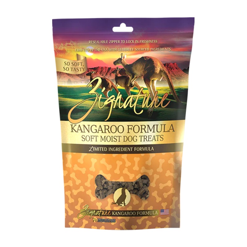 Zignature Kangaroo Soft Moist Dog Treats – 4 oz.