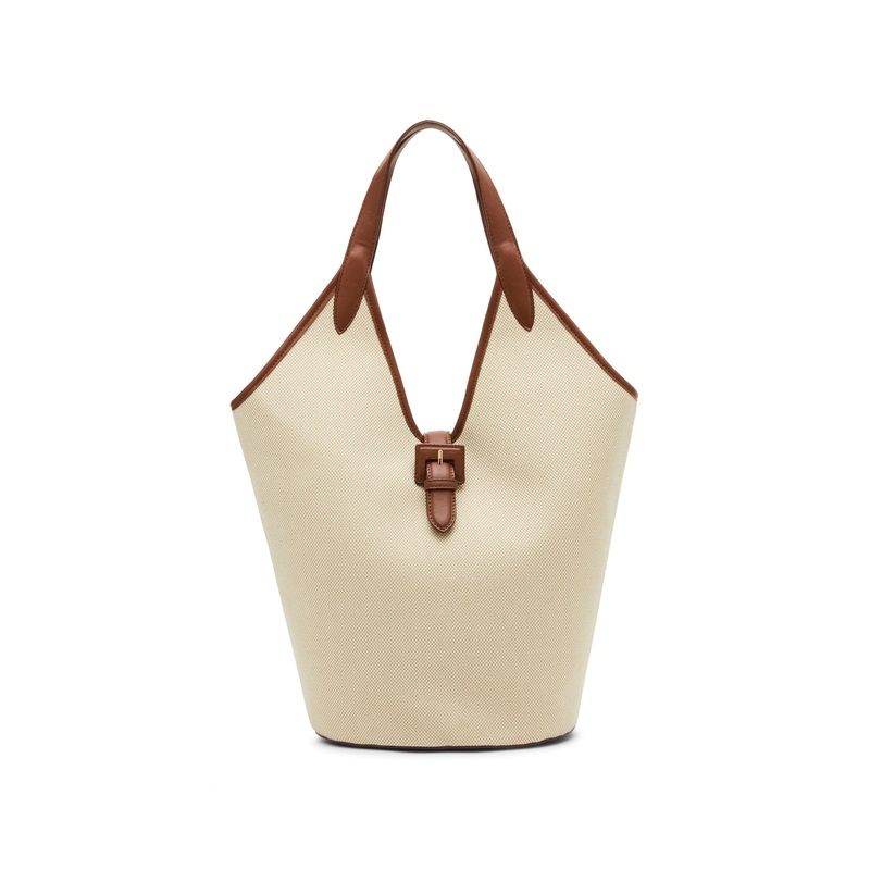 Anne Klein Angular Canvas Hobo Handbag