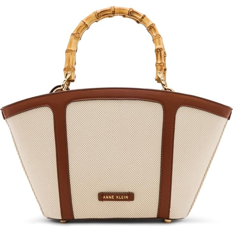 Anne Klein Small Bamboo Handle Tote Handbag