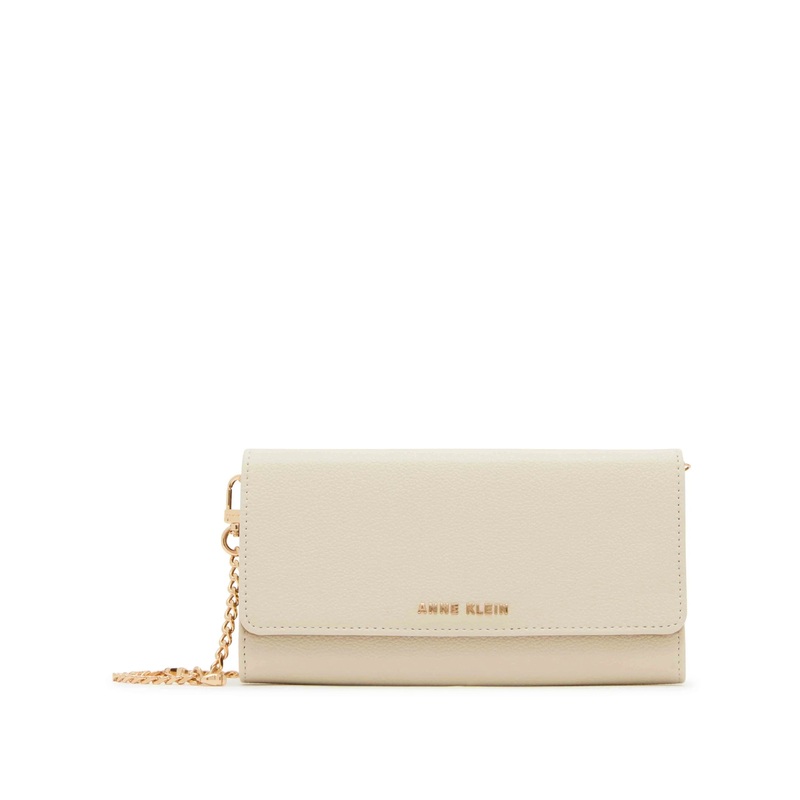 Anne Klein Wallet On a Chain with Clam Shell Strap
