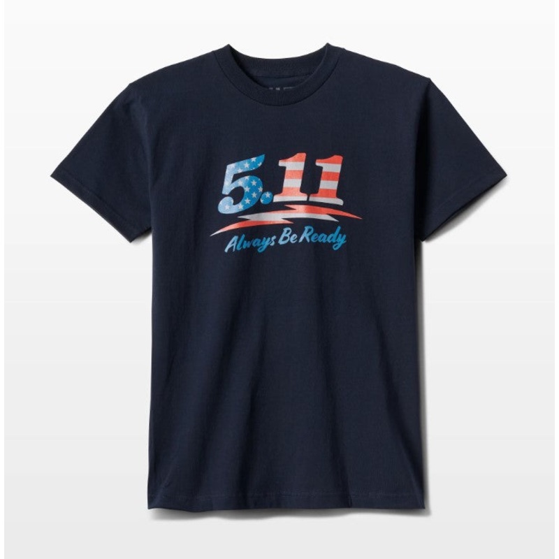 5.11 Mens’s Tactical USA Motto Logo Short Sleeve T-Shirt