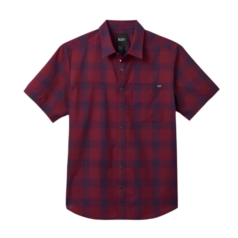 5.11 Men’s Tactical Wyatt Short Sleeve Plaid Shirt