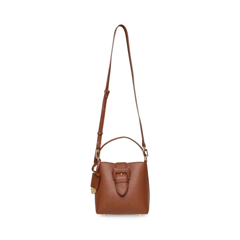 Anne Klein Convertible Small Sculpted Buckle Bucket Handbag