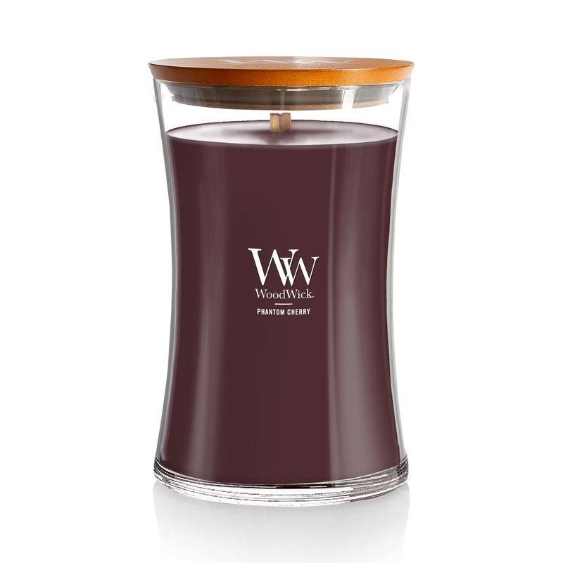 WoodWick Large Hourglass Candle – Phantom Cherry