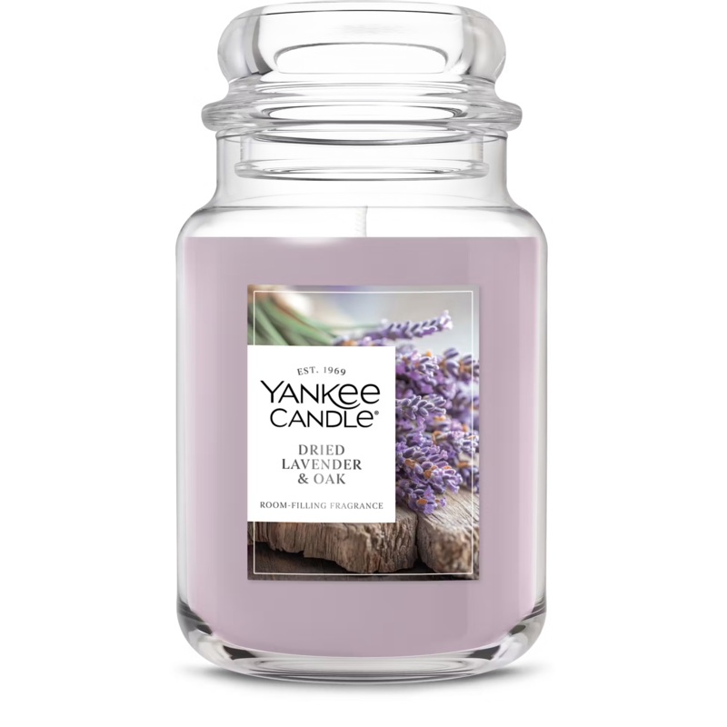 Yankee Candle Original Large Jar Candle – Dried Lavender & Oak
