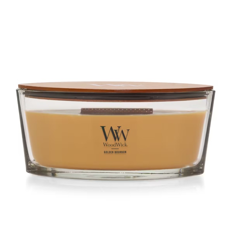 WoodWick Ellipse Candle – Golden Bourbon