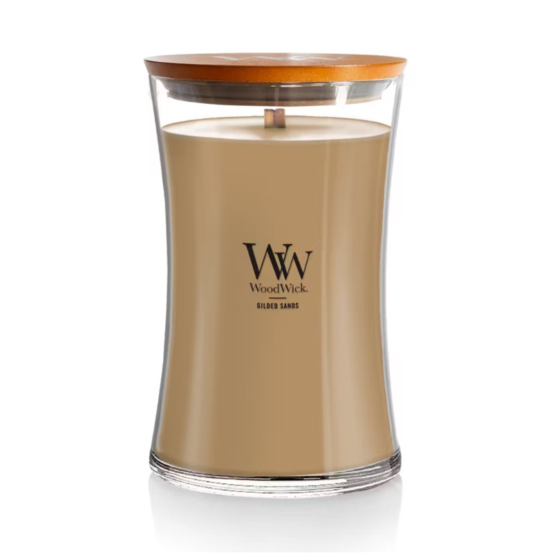 WoodWick Large Hourglass Candle – Gilded Sands