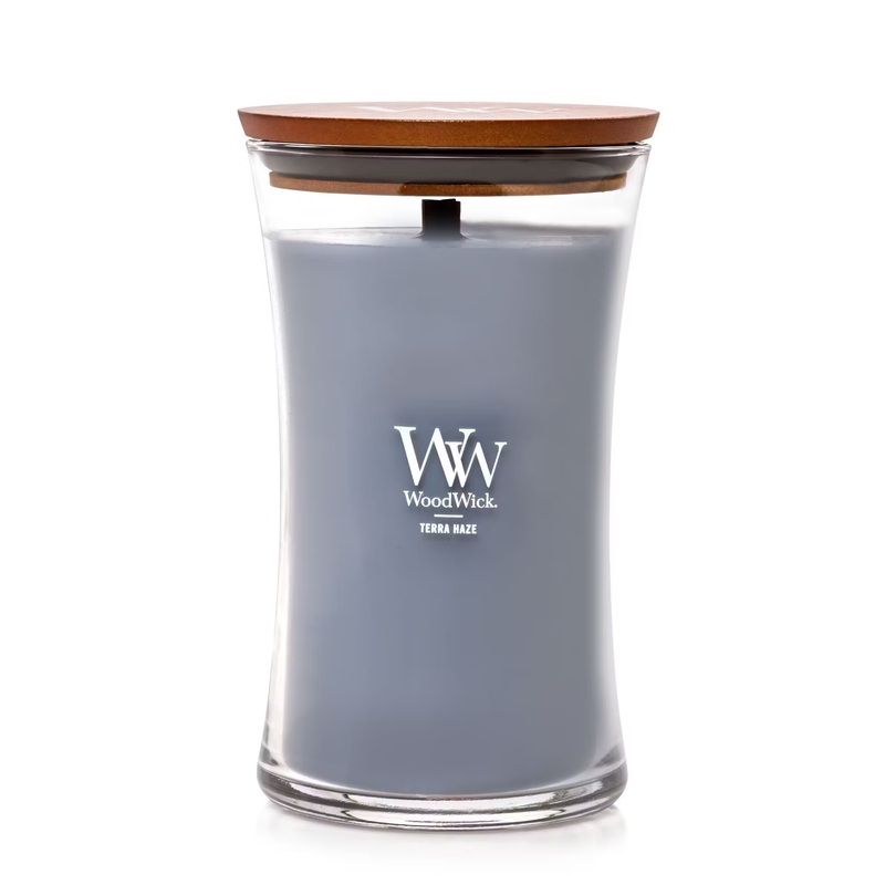 WoodWick Large Hourglass Candle – Terra Haze