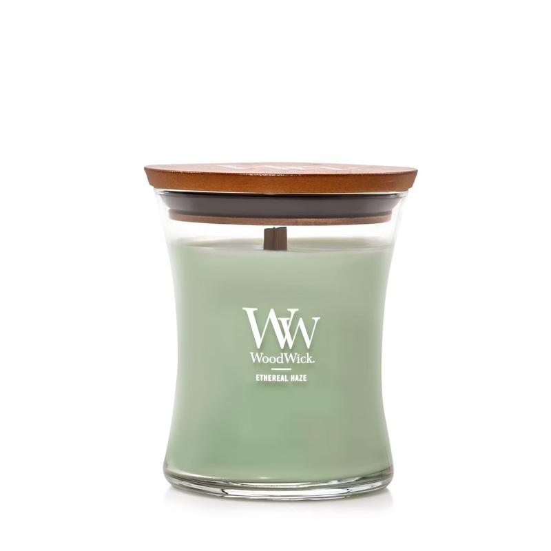 WoodWick Medium Hourglass Candle – Ethereal Haze