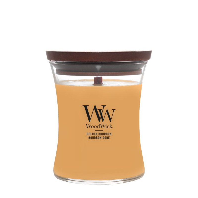 WoodWick Medium Jar Candle – Golden Bourbon