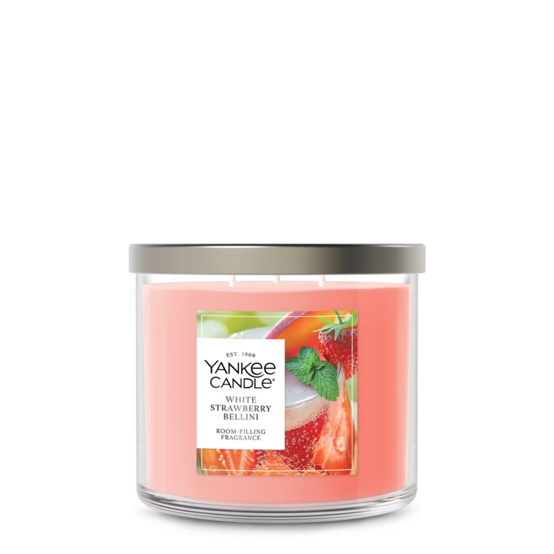 Yankee Candle 3-Wick Candle – White Strawberry Bellini