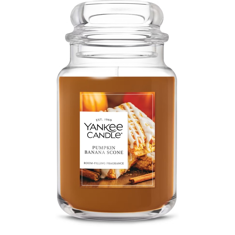 Yankee Candle Original Large Jar Candle – Pumpkin Banana Scone
