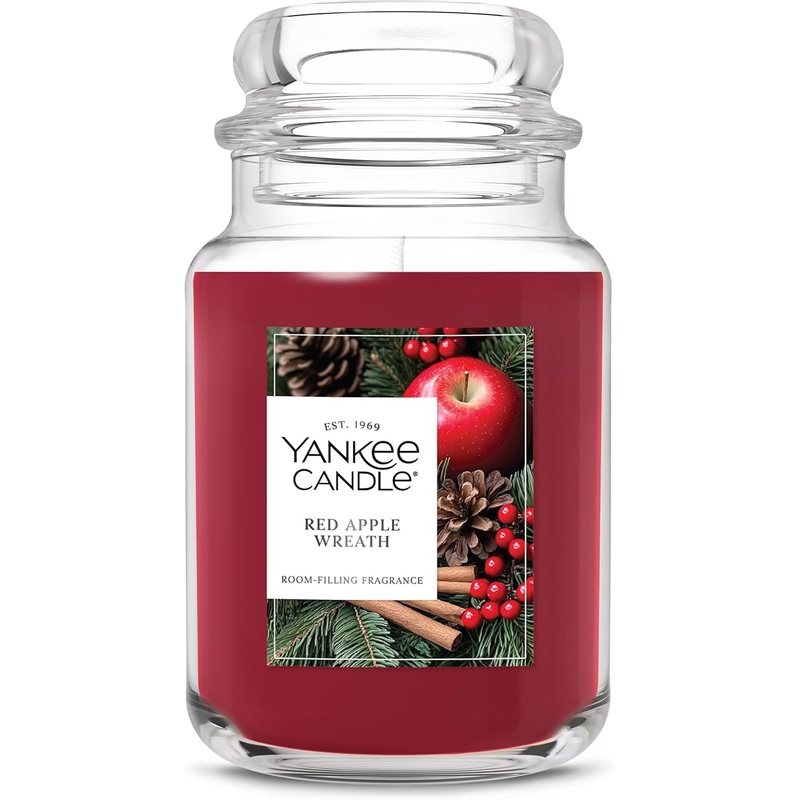 Yankee Candle Original Large Jar Candle – Red Apple Wreath