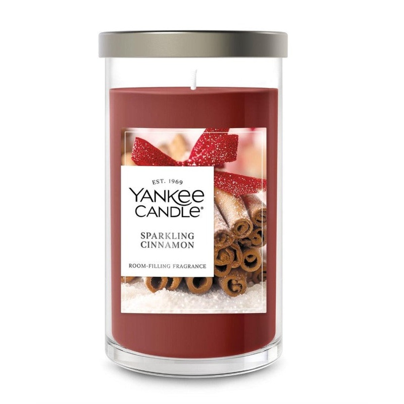 Yankee Candle Signature Medium Pillar Candle – Sparkling Cinnamon