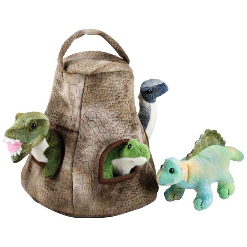 WowToyz Cuddle Zoo Dinosaur House With Baby Dinos