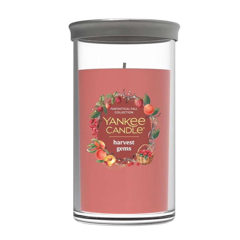 Yankee Candle Signature Medium Pillar Candle – Harvest Gems