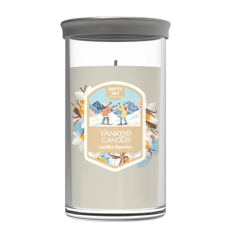 Yankee Candle Signature Medium Pillar Candle – Vanilla Flurries