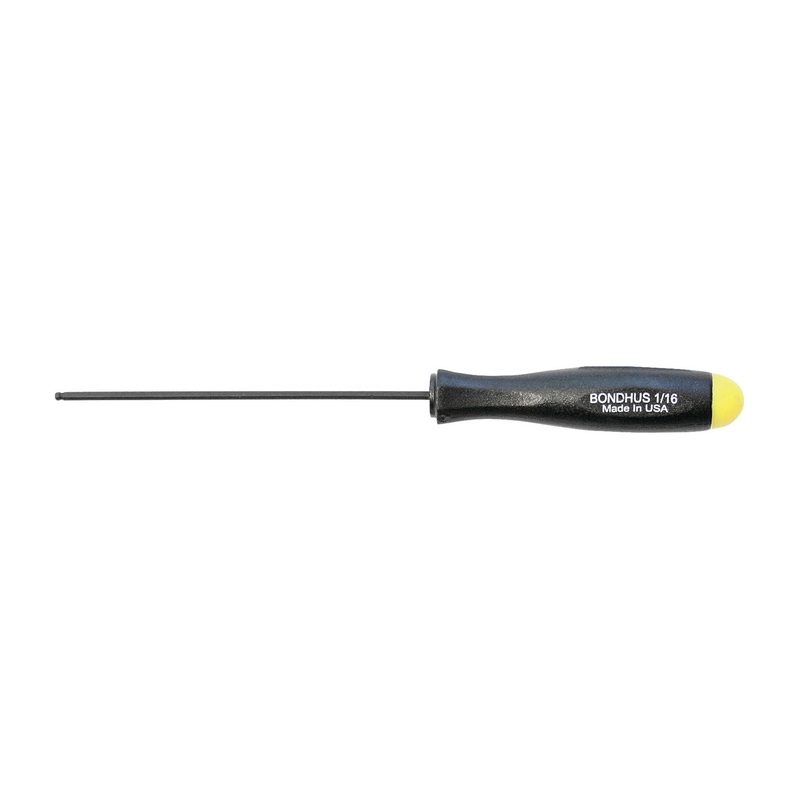 10603, Bondhus 1/16″ x 2.5″ Ball End Hex Driver Balldriver w/ ProGuard Finish
