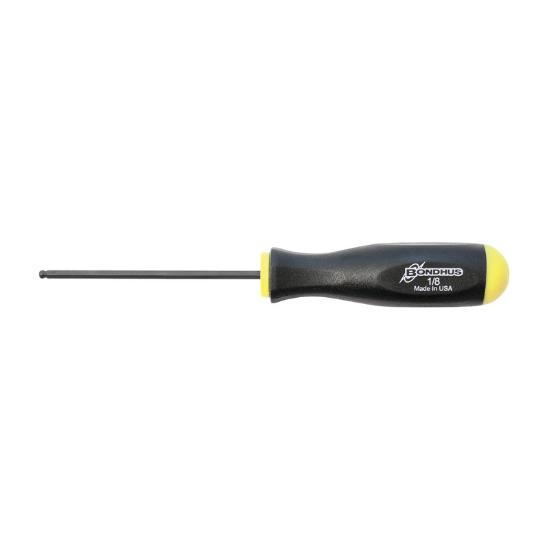 10607, Bondhus 1/8″ x 3.1″ Ball End Hex Driver Balldriver w/ ProGuard Finish