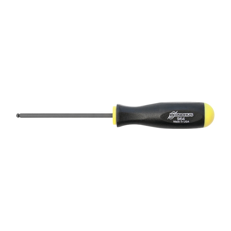 10608, Bondhus 9/64″ x 3.3″ Ball End Hex Driver Balldriver w/ ProGuard Finish
