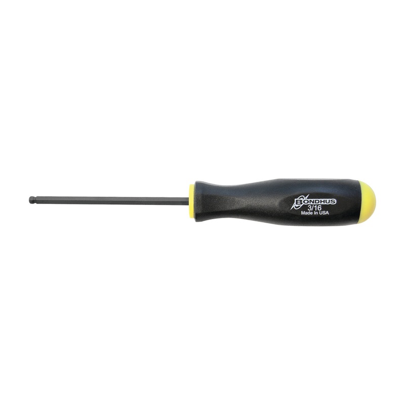 10610, Bondhus 3/16″ x 3.7″ Ball End Hex Driver Balldriver w/ ProGuard Finish