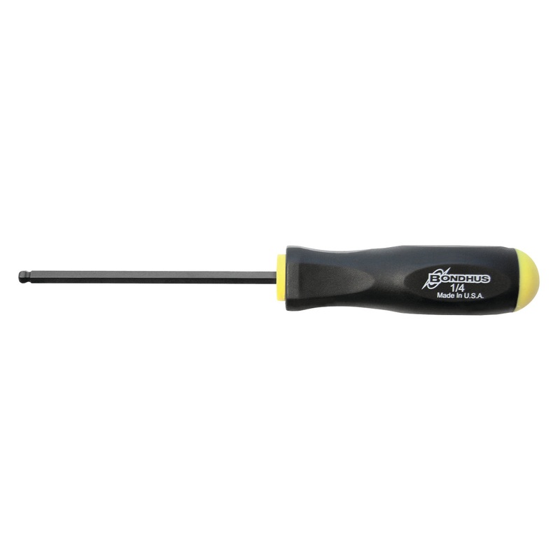 10612, Bondhus 1/4″ x 5.0″ Ball End Hex Driver Balldriver w/ ProGuard Finish