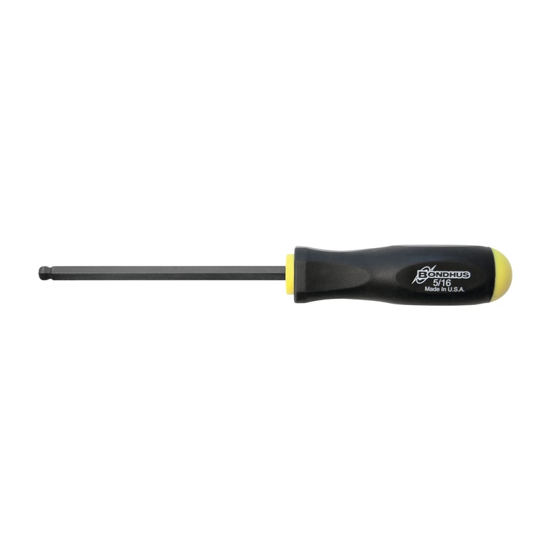 10613, Bondhus 5/16″ x 5.6″ Ball End Hex Driver Balldriver w/ ProGuard Finish