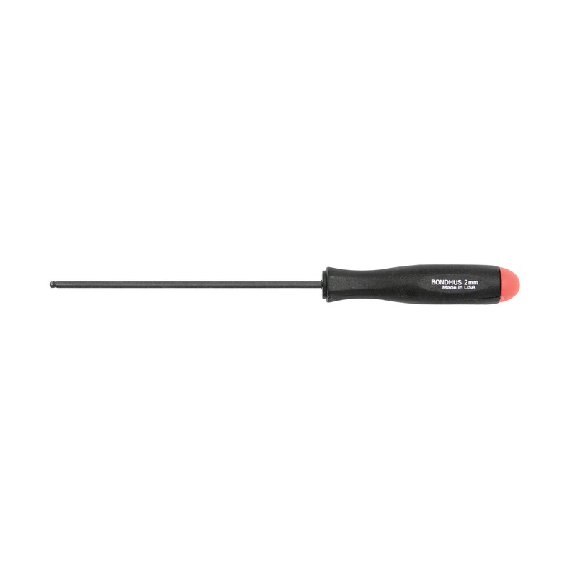 10652, Bondhus 2.0mm x 72mm Ball End Hex Driver Balldriver w/ ProGuard Finish