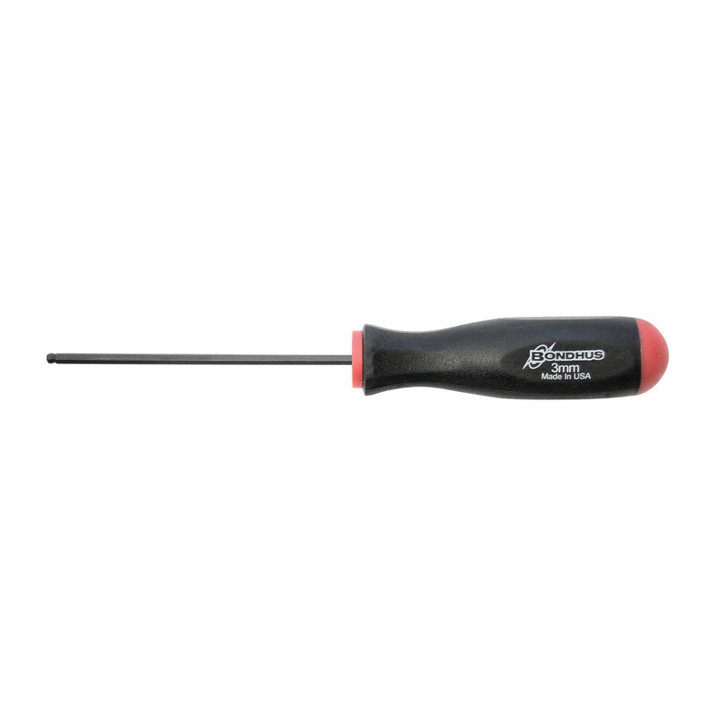 10656, Bondhus 3.0mm x 83mm Ball End Hex Driver Balldriver w/ ProGuard Finish