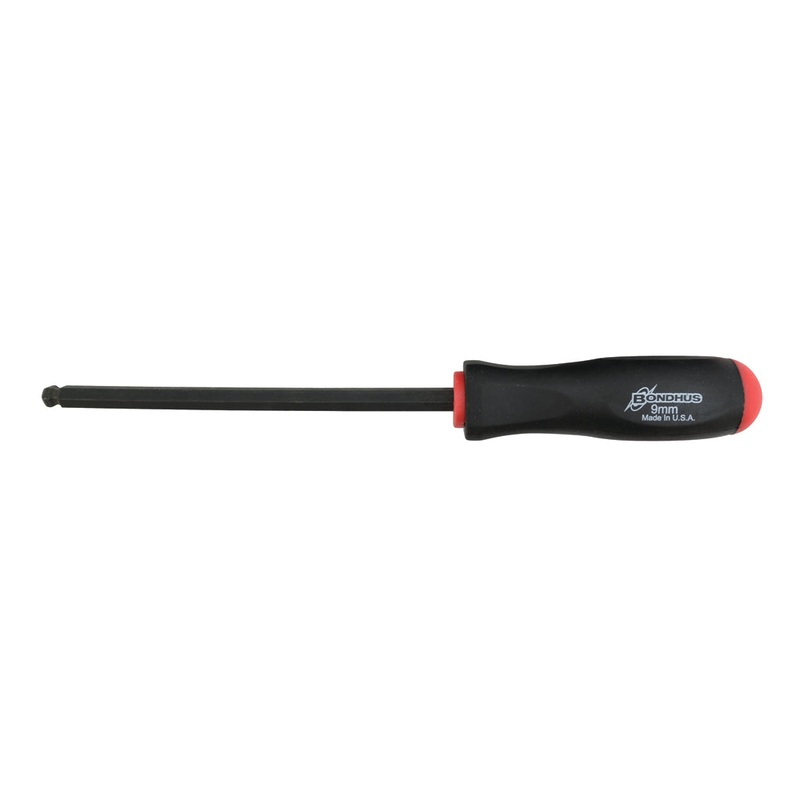 10674, Bondhus 9.0mm x 175mm Ball End Hex Driver Balldriver w/ ProGuard Finish