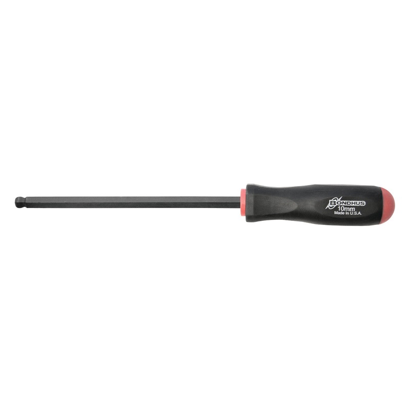 10676, Bondhus 10.0mm x 184mm Ball End Hex Driver Balldriver w/ ProGuard Finish