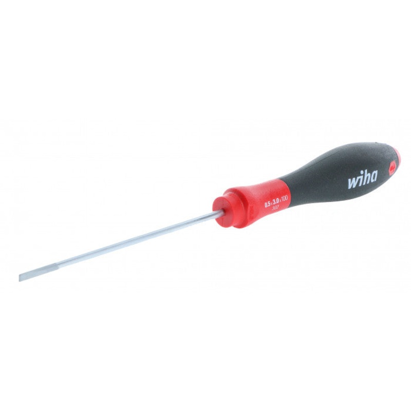 30205, Wiha 3.0mm x 100mm Soft Finish 1/8″ Cabinet Tip Slotted Screwdriver