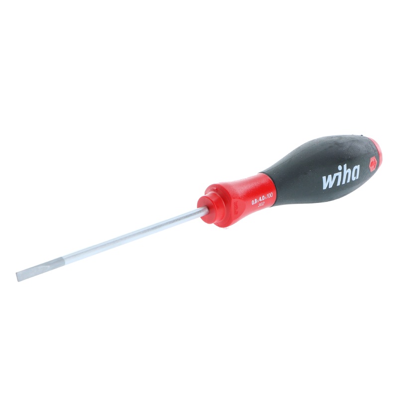 30215, Wiha SoftFinish Slotted Screwdriver 4.0mm x 100mm