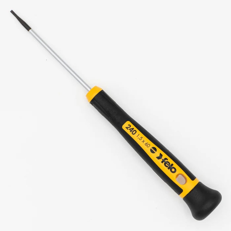 31738, Felo Slotted 1/16″ (1.5mm) x 2-3/8″ (60mm) Flat Blade Precision Screwdriver