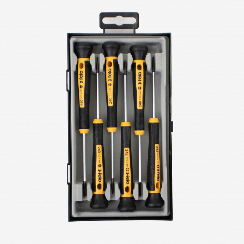 31844, Felo 6 Piece Slotted & Phillips Precision Screwdriver Set