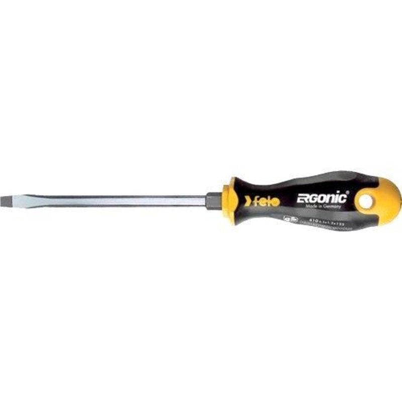 52789, Felo Ergonic Handle Slotted 8.0mm x 150mm Screwdriver