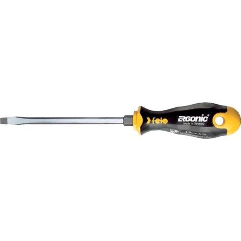 53127, Felo Ergonic Handle Slotted 12.0mm x 200mm Screwdriver