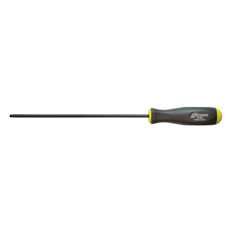 10710, Bondhus 3/16″ x 7.9″ Long Ball End Hex Balldriver w/ ProGuard Finish