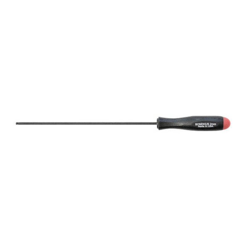 10752, Bondhus 2.0mm x 102mm Long Ball End Hex Balldriver w/ ProGuard Finish